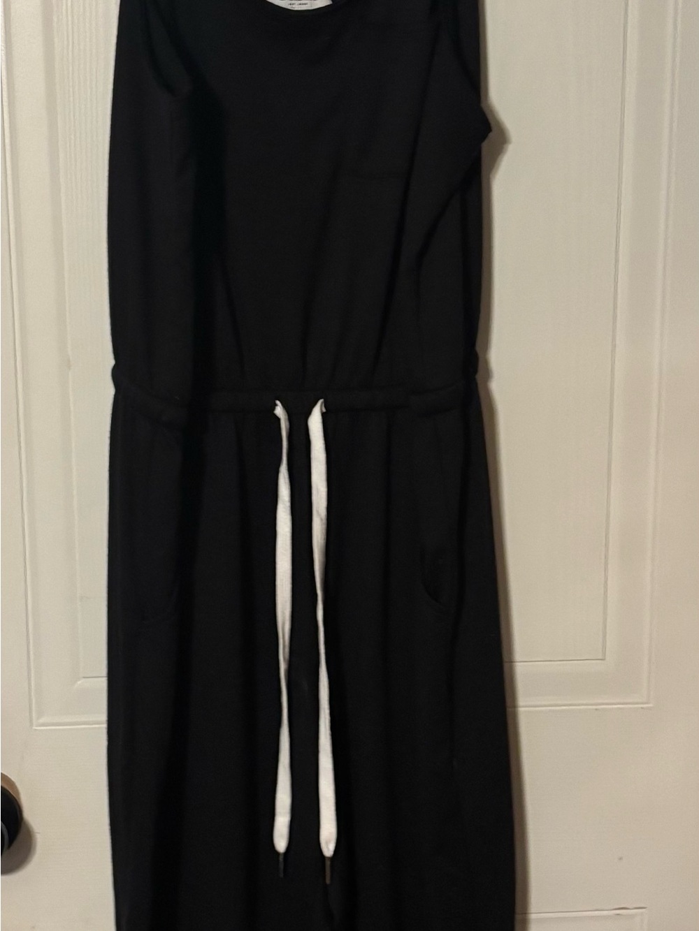 Gilli Black Jumpsuit with White Drawstring